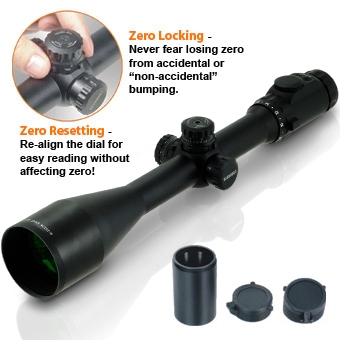   Leapers () AccuShot SCP3-P416AOMDL 30mm SWAT 4-16X56 Full Size A.O. Range Estimating Mil-Dot RGB EZ-TAP Illuminated Scope 